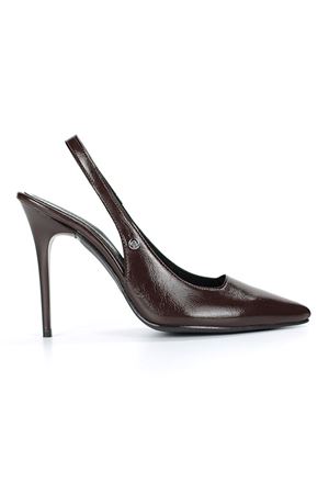 King Crow Zerina Kahverengi Rugan Esnek Yumuşak Kaymaz Taban İnce Topuklu (11cm) Kadın Stiletto