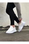 JY507 Alone Bağcıklı Cilt Erkek Günlük Sneaker Ayakkabı CBT Beyaz